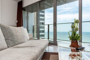 Interior of a beach condominium in Pattaya, Thailand