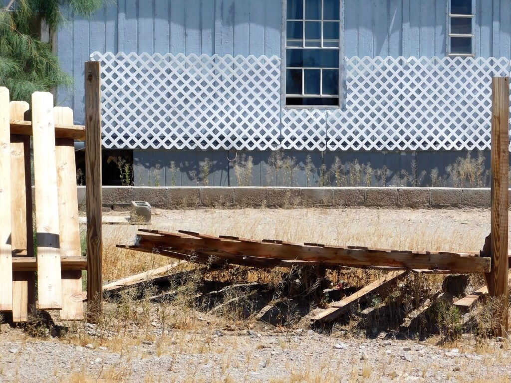 Property Damage! Fallen Fence!