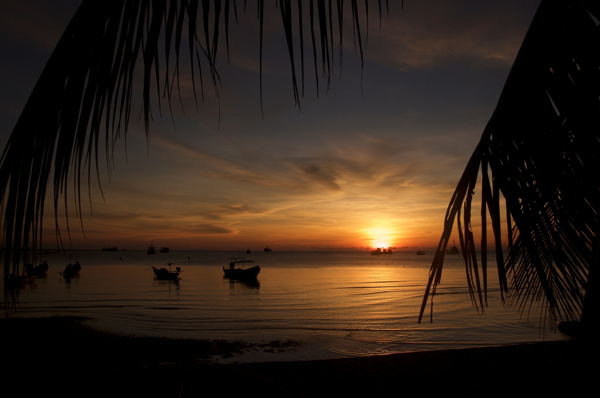 Sunrise on Koh Tao Island in Thailand