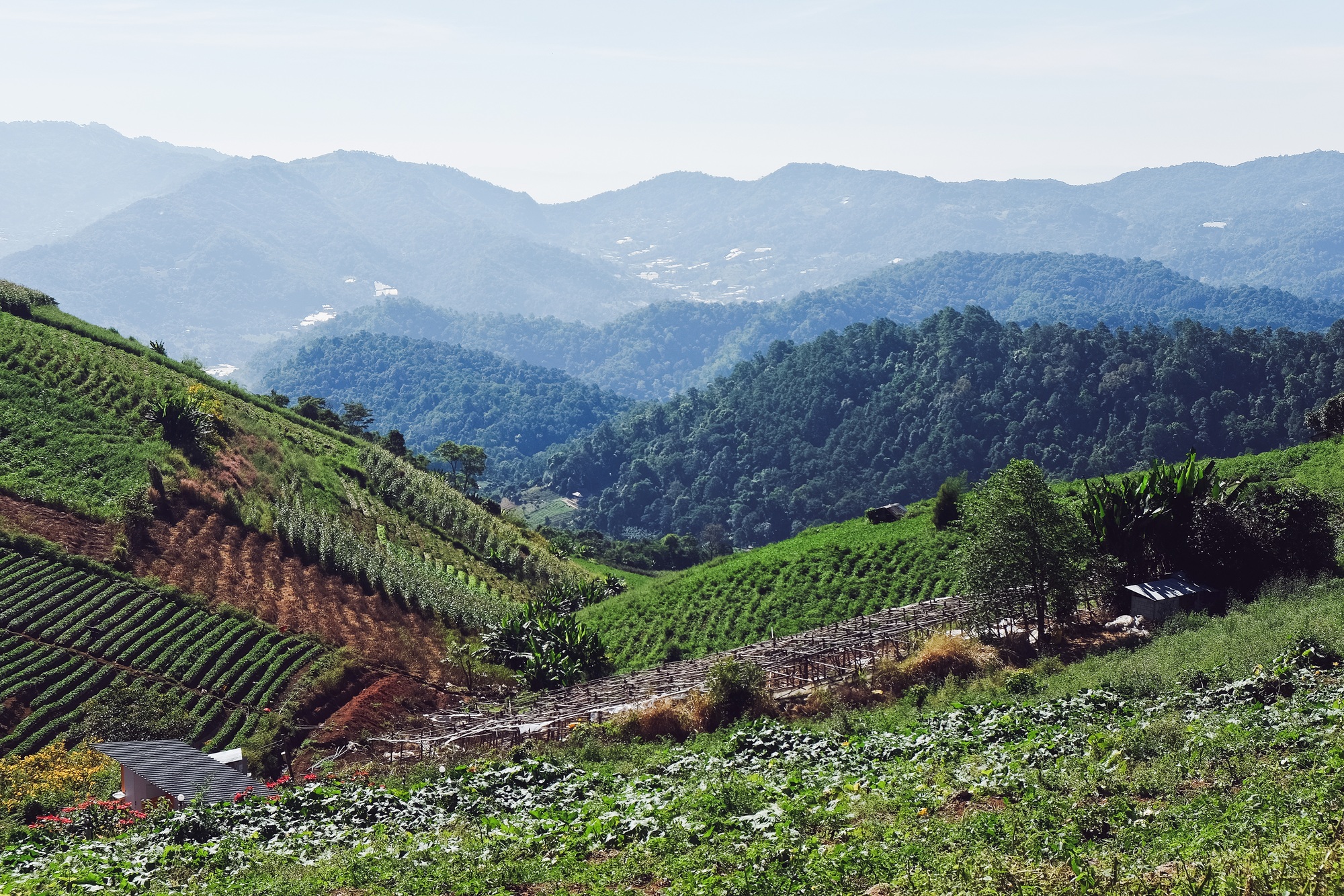 View of Mountains,Mountains in the North of Thailand,Chiang Mai Province.